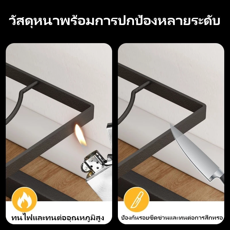 ชั้นวางหม้อ ชั้นวางกระทะ ปรับขนาดได้ 2/3/4/5ชั้น ชั้นวางของในครัว เหล็กกล้าคาร์บอน ดีไซน์สแน็ปอินเพื่อวางหม้อได้ง่า - รูปที่ 5