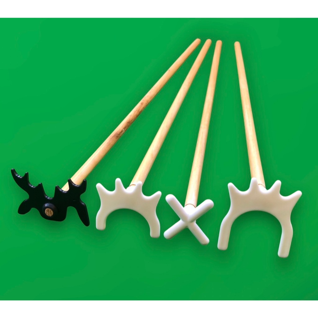 หัวเรทไม้คิว พลาสติกคุณภาพสูง (ลายกากบาท / โหย่งสูง / โหย่งเตี้ย / เขากวาง)