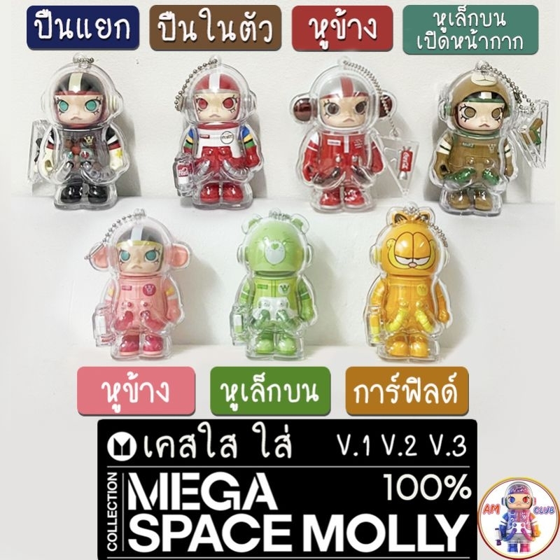 (โค้ดลด30%พร้อมส่ง) เคสอะคริลิคใส Space Molly 100% Ver.1-3 ทำพวงกุญแจ (สินค้าไม่รวมตัว Molly)