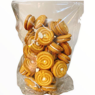 ขนมปังคุ๊กกี้รสทุเรียน,ครีมขาว,กาแฟ,ช็อค หอมอร่อย น้ำหนัก 250/500/1000 กรัม ใส่ถุงแก้ว