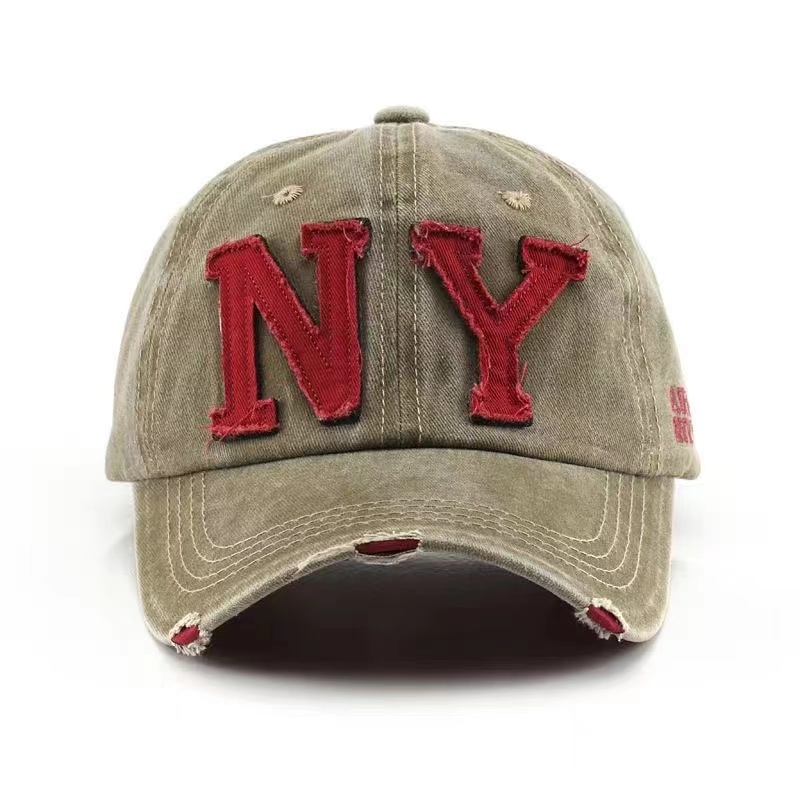 หมวกเบสบอล แบบนิ่ม ปักNY 7สี สไตล์วินเทจ ผ้าฝ้าย ราคา ถูกที่สุด ดีลบีเคเค แกลเลอรีภาพที่ 3