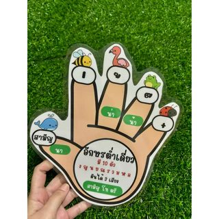สื่อมือผันเสียงอักษร 3 หมู่ขนาดใหญ่ สื่อการสอนภาษาไทย