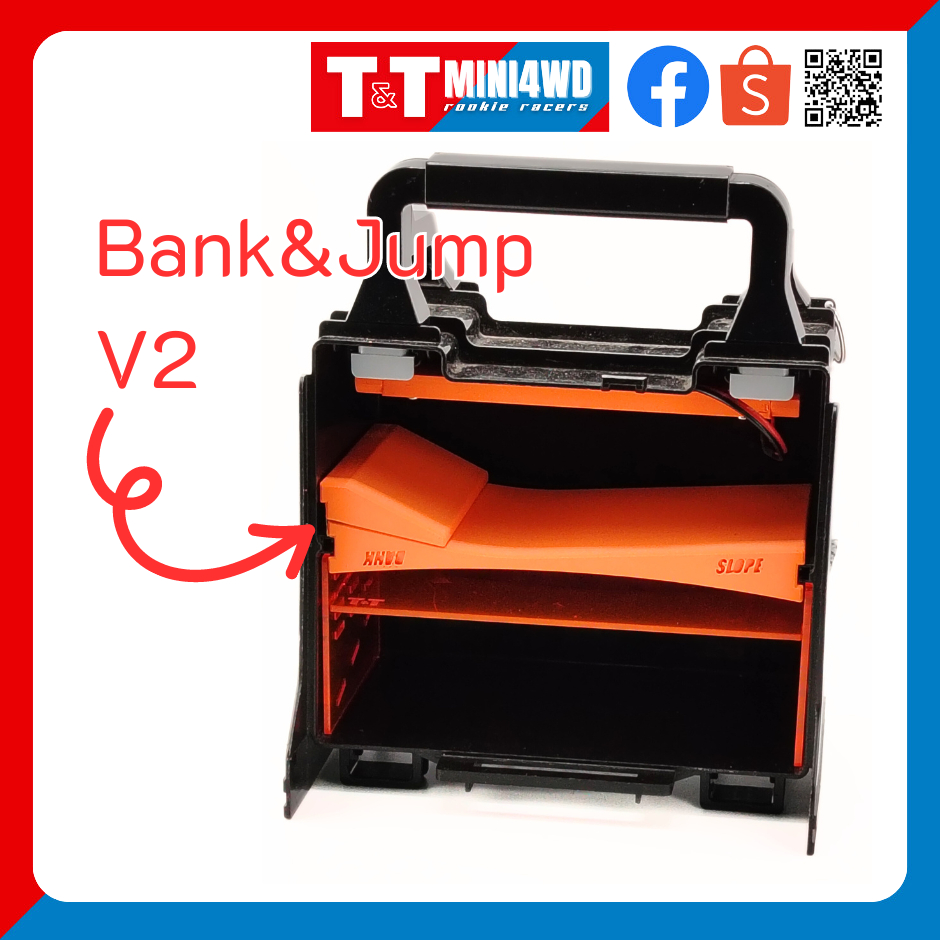 MINI4WD Bank/Slope 2in1 ใส่กล่องปิ่นโตได้ (upgrade V2)