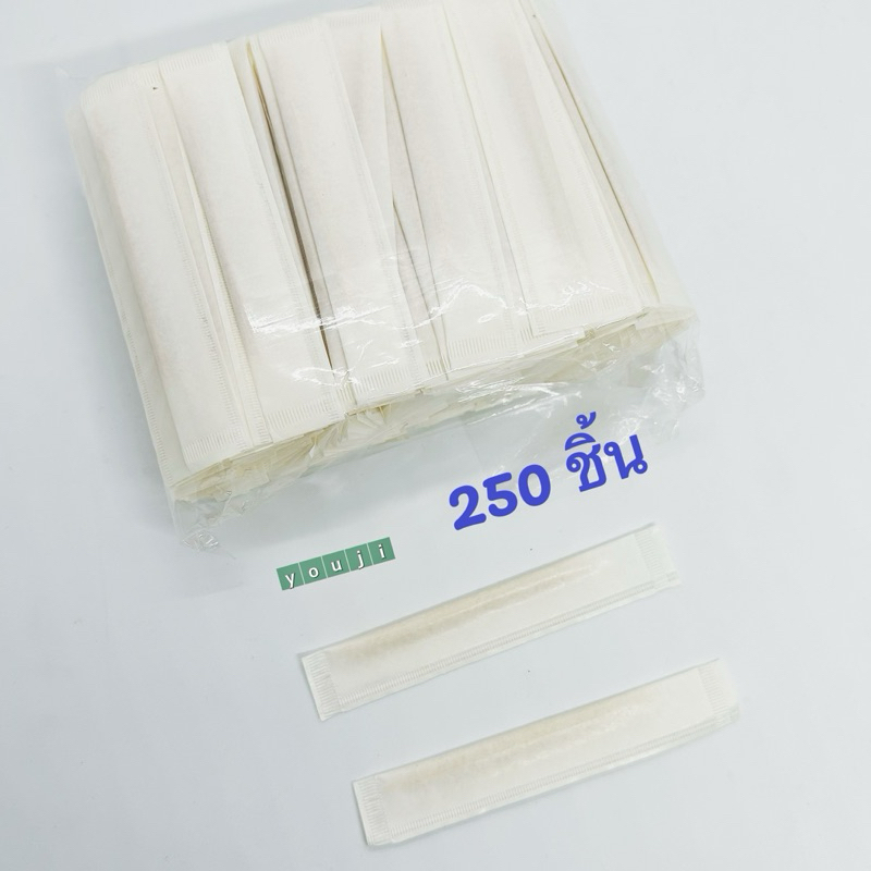 ไม้จิ้มฟันซอง 2 ปลาย 250 ชิ้น ซองขาว / Double ended toothpick 250 pcs