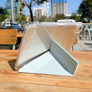 Yเคสไอแพด for pro11 2025 m5 Air4 Air5 Air6 gen11 gen8 gen9 gen10 10.2"12.9" Pro13" มีที่ใส่ปากกา ขอบใส ปกหนัง
