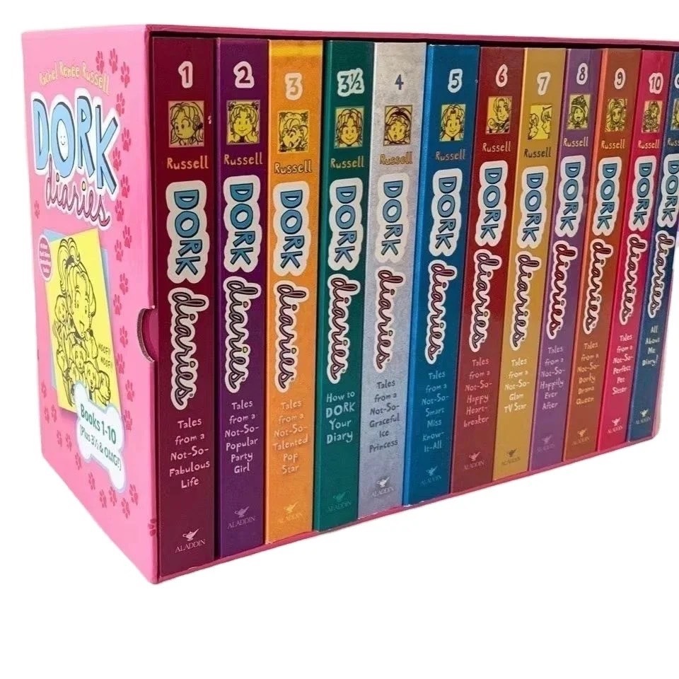 (พร้อมส่ง) หนังสือการ์ตูนภาษาอังกฤษ Dork Diaries 1เซท มี 18 เล่ม