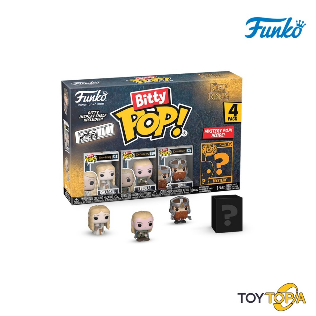 (75457) - Galadriel, Legolas, Gimli Bitty POP!: The Lord Of The Ring by Funko (Pack 4)