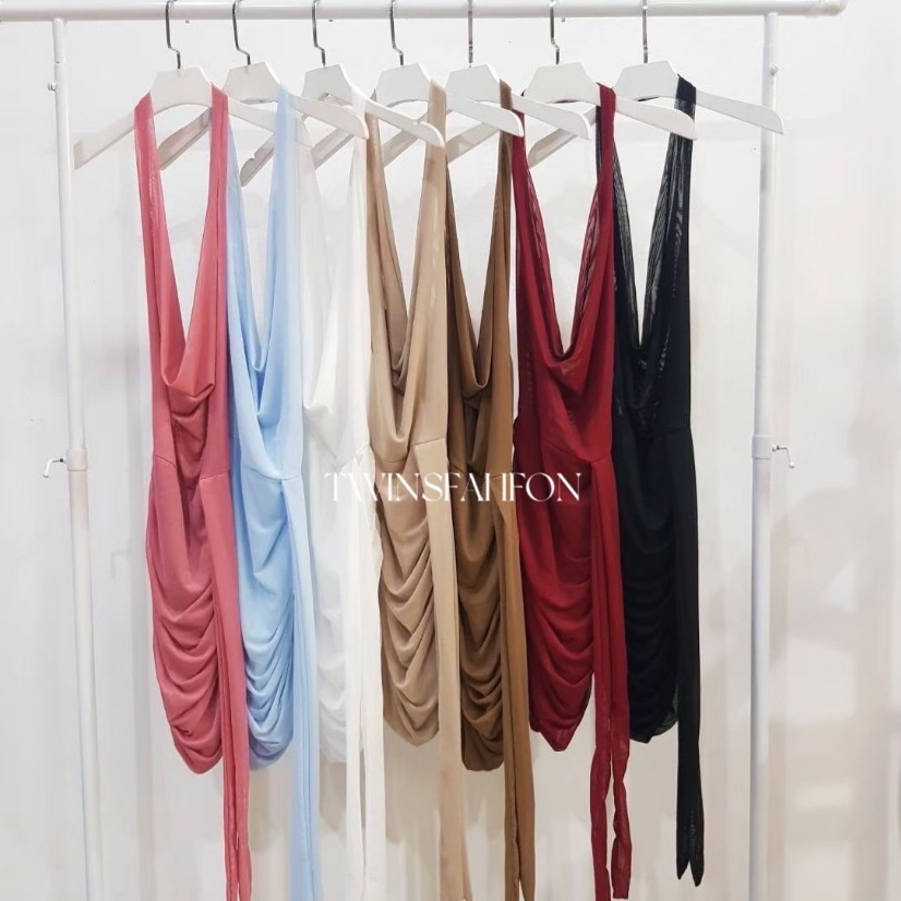 Giona Dress ❤️‍  ความจึ้งความแซ่บมาเสิร์ฟแล้วค่ะสาวๆ ผ้าซีทรูทั้งตัว ด้านหน้าเป็นคอถ่วง Twinsfahfon ราคา ถูกที่สุด ดีลบีเคเค แกลเลอรีภาพที่ 8