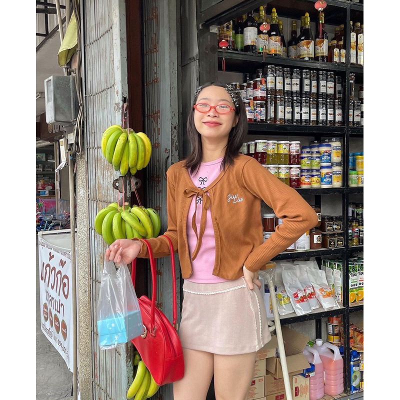 Jiwliw | Fuyu Cardigan เสื้อคาดิแกน ผูกด้านหน้า