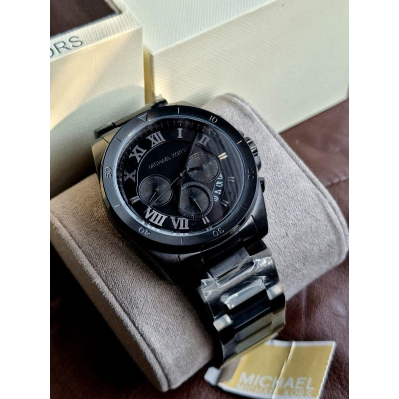 [ของแท้100%🇺🇸] นาฬิกาข้อมือผู้ชาย Michael kors MK8482 สแตนเลสรมดำ ระบบโคโนกราฟ