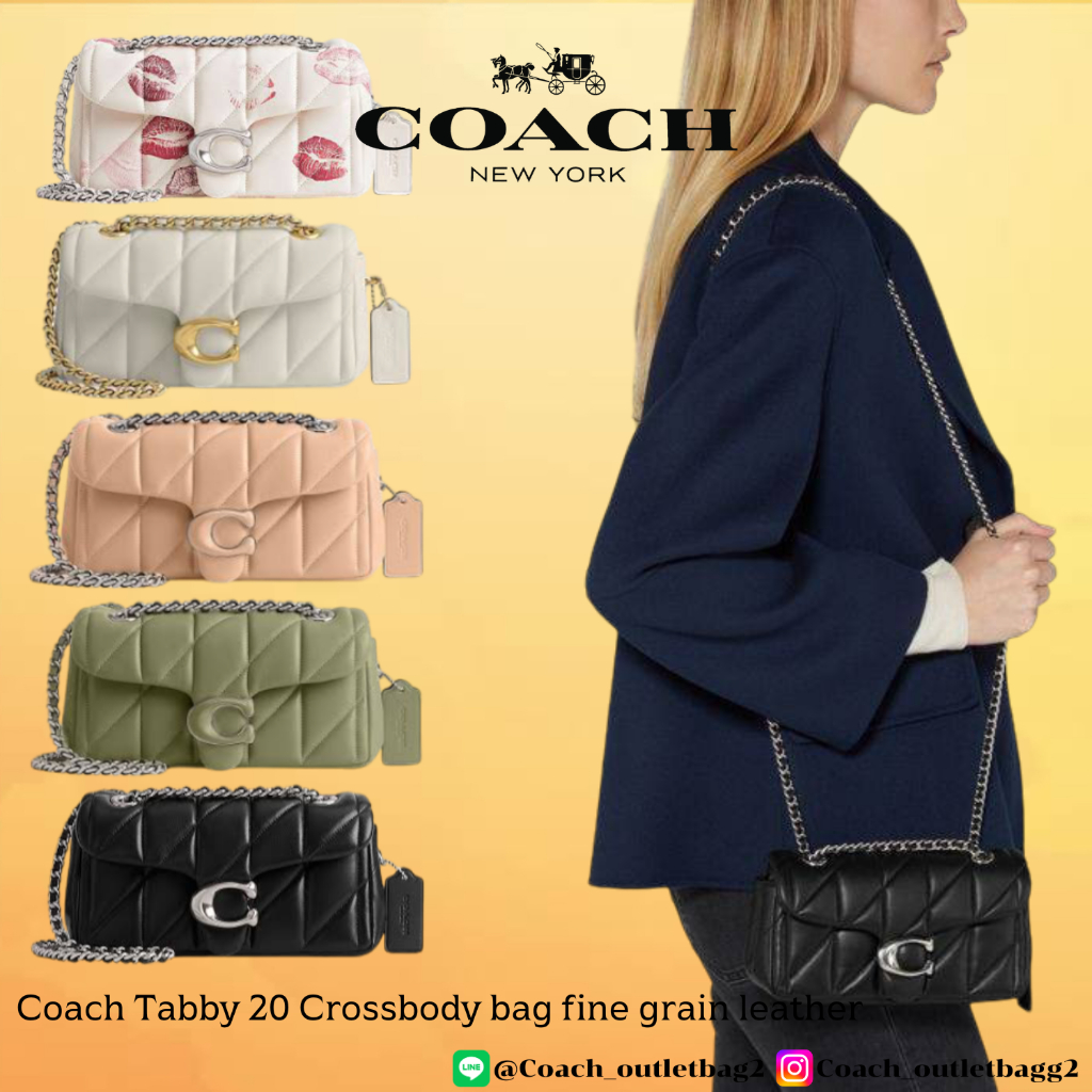 Coach Tabby 20 Crossbody bag fine grain leather