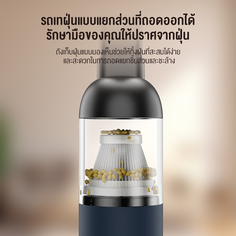 ASTON 3000Pa Vacuum cleaner เครื่องดูดฝุ่นเล็ก ไร้สาย เครื่องดูดฝุ่นในรถพกพา ที่ดูดฝุ่นที่นอน มือถือ ดูดฝุ่นรถยนต์จิ๋ว - รูปที่ 3