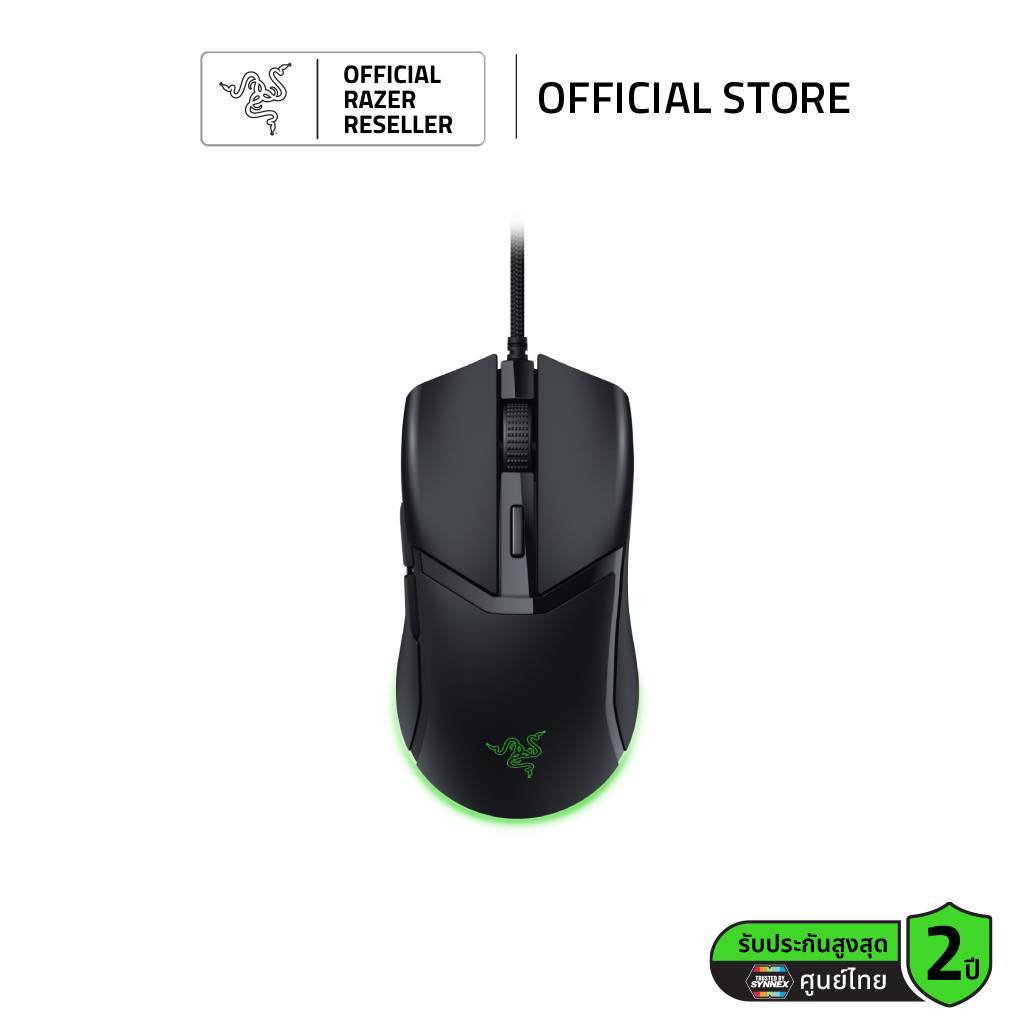 Razer Cobra  -  เมาส์เกมมิ่ง น้ำหนักเบาพิเศษ 58 กรัม สวิตช์ Razer Optical Gen-3 มาพร้อมไฟ RGB Razer Chroma™