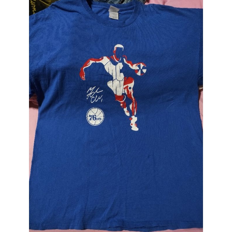 เสื้อยืด SGA ของJoel Embiid ทีมPhiladelphia 76ers  สีน้ำเงิน ขนาดxl