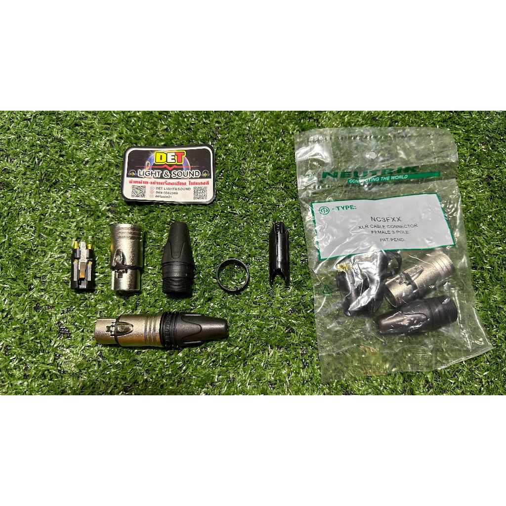 CANNON XLR ยี่ห้อ NEUTRIK  NC-3FXX  ตัวเมีย  (สินค้าจัดส่งทุกวัน ถึงผู้รับภายใน 2-3วัน)