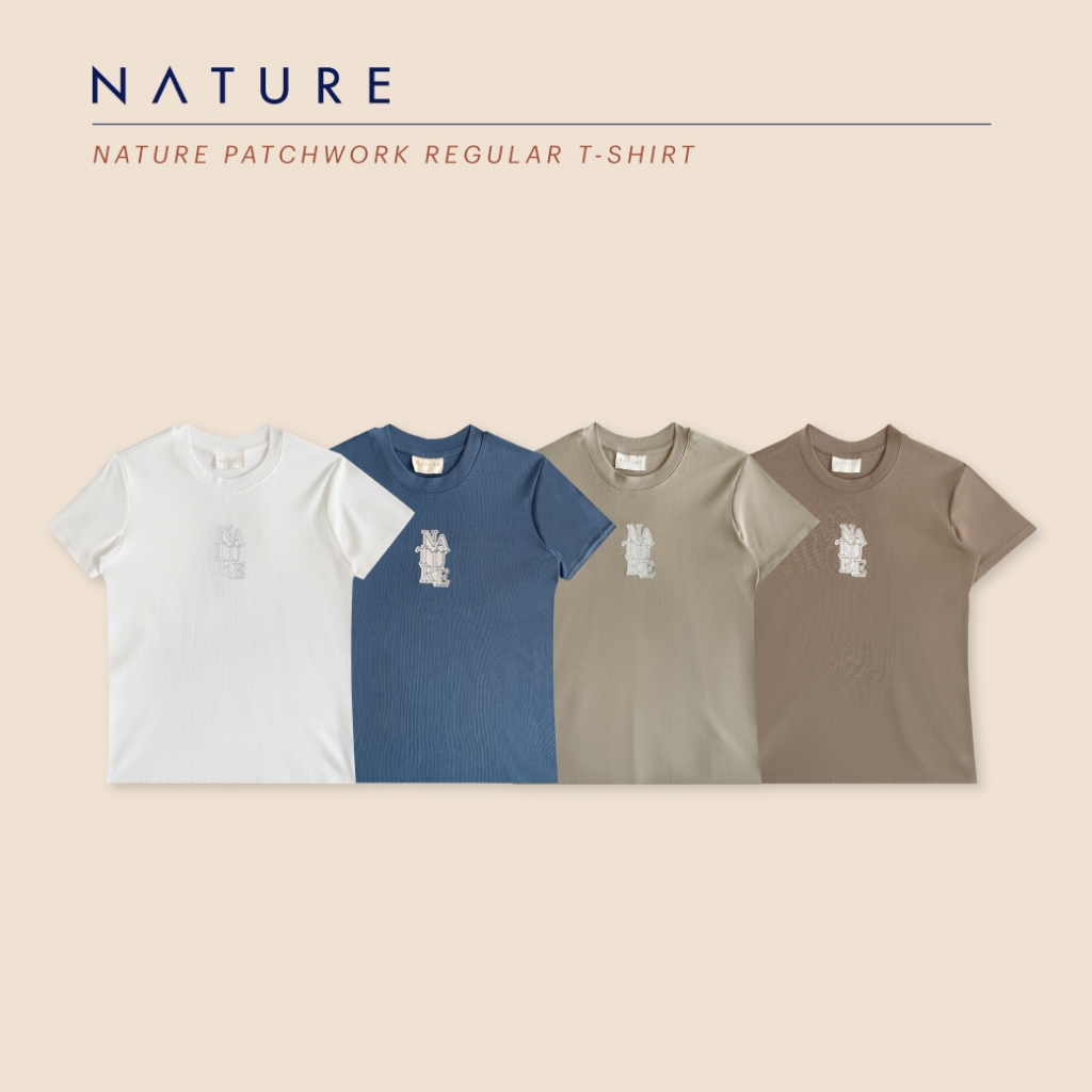 nature.bkk - TPN06178 เสื้อยืด Nature patchwork regular t-shirt