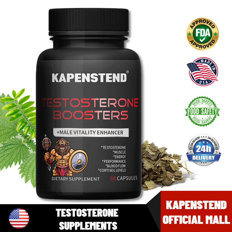 KAPENSTEND Testosterone 300mg(60 Capsules) L Arginine 300 มก.(60แคป)