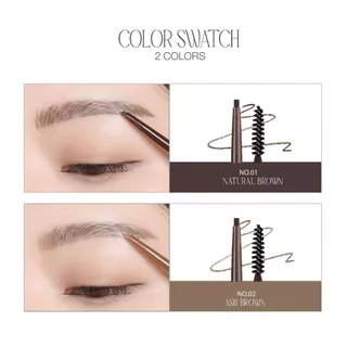 (1แถม1 กด 2 ชิ้นรับโปร)4U2 BASIC EXTRA SLIM BROW PENCIL - ดินสอเขียนคิ้ว Slim หัวเรียวเล็ก เส้นเล็ก กันน้ำกันเหงื่อ เส้น