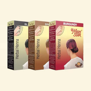 ผงสมุนไพรเฮนน่าย้อมผม Herbal Henna Moonstar Indian Hair Color herbal mehendi natural henna hair colour