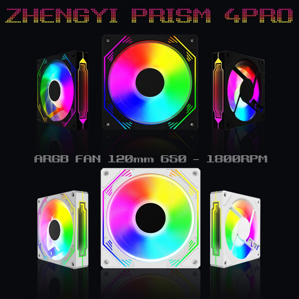 ZHENGYI PRISM 4PRO FAN ARGB 5V 120mm Speed 650 - 1800RPM