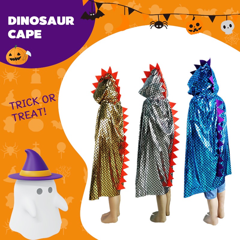 [ส่งจากกรุงเทพฯ]Halloween เสื้อคลุมไดโนเสาร์ฮาโลวีนสำหรับเด็ก ชุดสำหรับปาร์ตี้ ชุดสำหรับทำการแสดง คอสเพลย์ไดโนเสาร์
