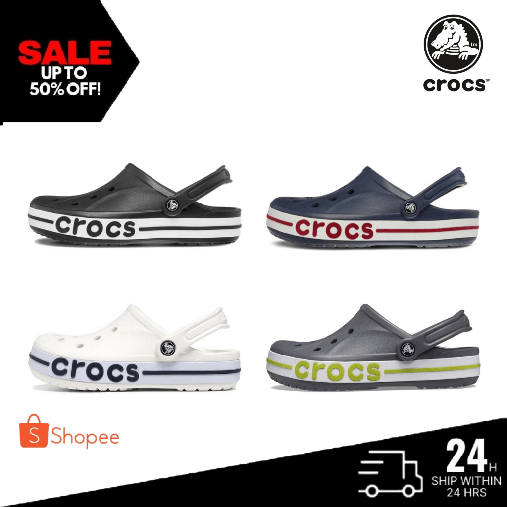 ของแท้ 100% Crocs Bayband Clog รองเท้าแตะ แบบลำลอง มาใหม่สุดฮิต ชายและหญิง