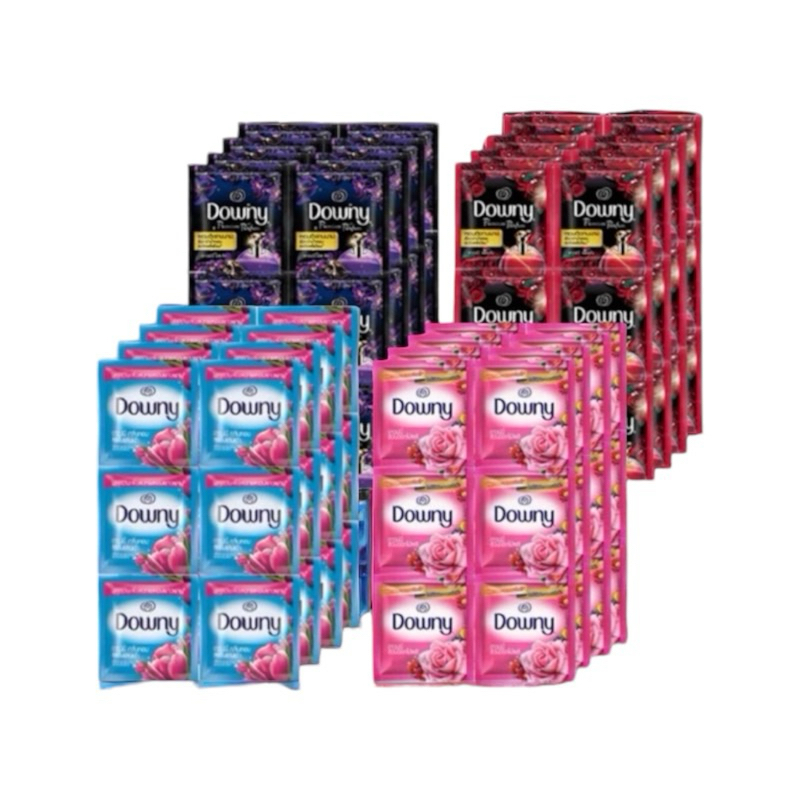 แพ็ค 24 ซอง Downy ดาวน์นี่ น้ำยาปรับผ้านุ่มผลิตภัณฑ์ปรับผ้านุ่ม ดาวน์นี่  ขนาด 23 ml. X 24 ซอง ปรับผ้านุ่ม