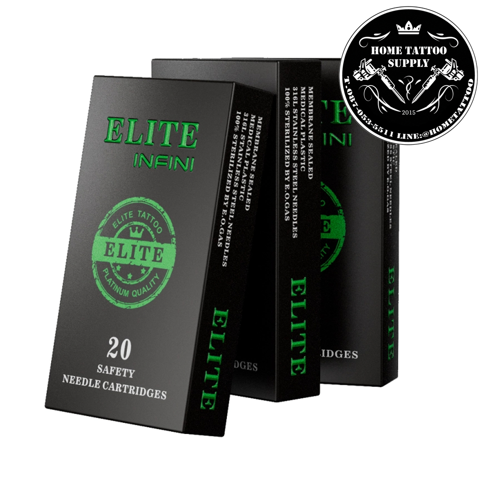 ELITE INFINI TATTOO NEEDLE CARTRIDGES ตลับเข็ม เข็มฮอค อิลิท เลือกเบอร์เเละจำนวน
