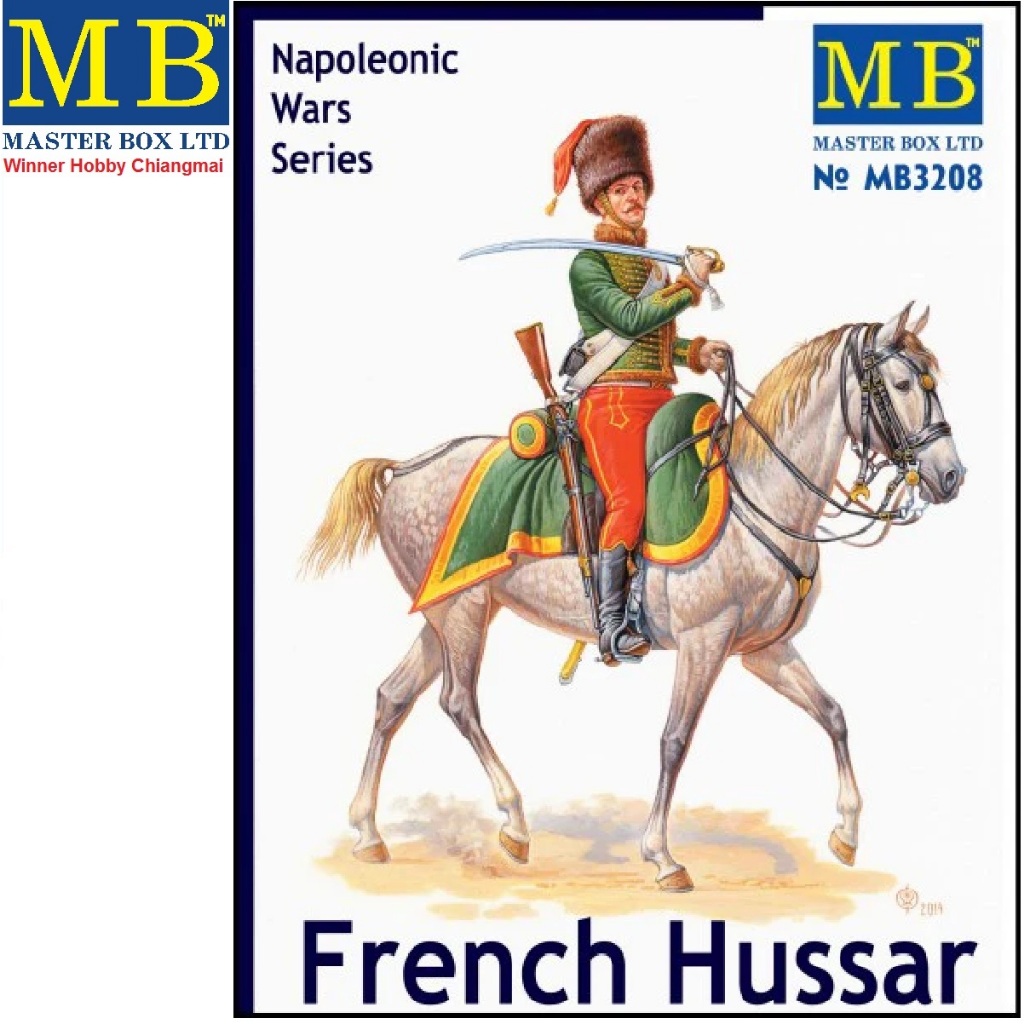 โมเดลฟิกเกอร์ Master Box 3208 French Hussar, Napoleonic Wars era 1/32