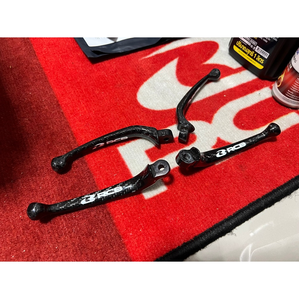 RCB ก้านเบรคCarbon(ก้านสั้น)ตรงรุ่นปั้มRS1/S1 ของRCB