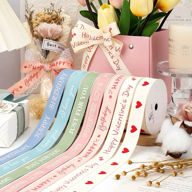 แบ่งขาย ริบบิ้น สีสวย ลายน่ารัก 1 เมตร พร้อมส่งในไทย
