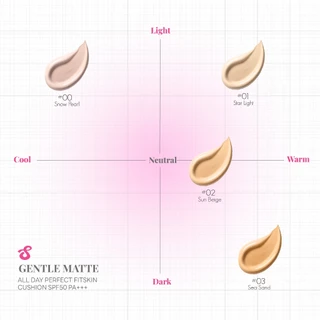 SuperShades Gentle Matte All Day Perfect Fit Skin Cushion SPF50 PA+++ | คุชชั่นมาการอง