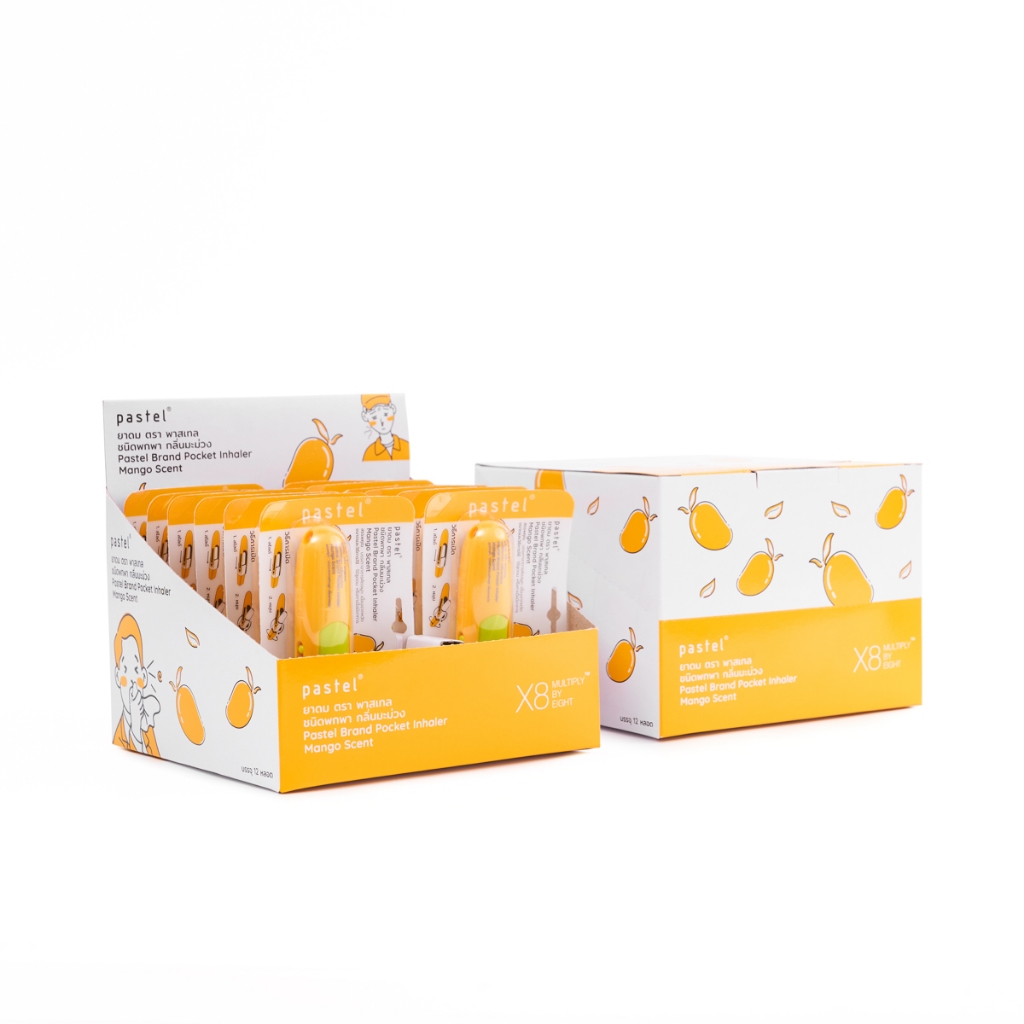 pastel pocket inhaler ยาดมชนิดพกพากลิ่นมะม่วง (แบบกล่อง รูปที่ 3