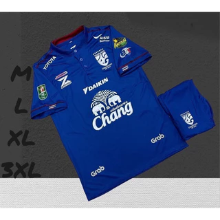 ชุดแฟนบอลชุดกีฬาคอจีนเสื้อพร้อมกางเกงสินค้าขายดีผ้าคุณภาพดีขนาดไซร้M L XL 3XL