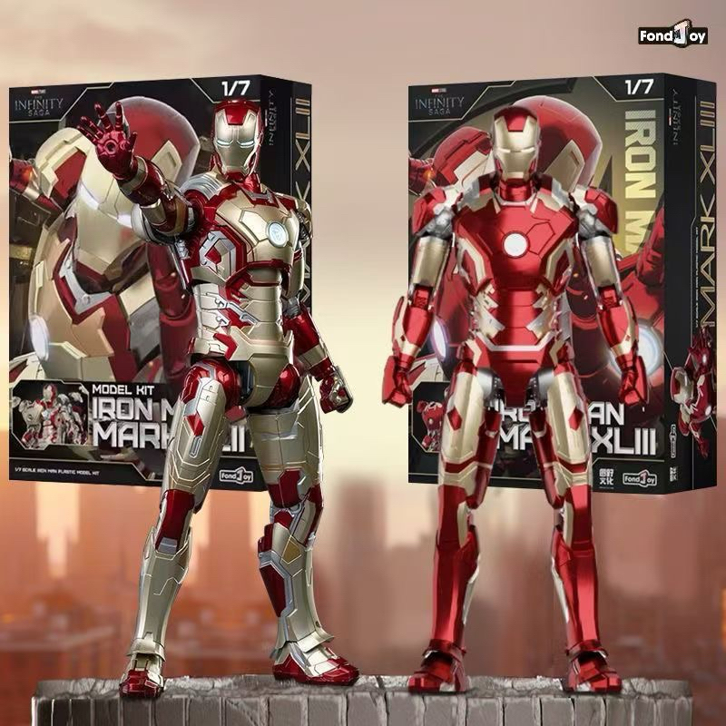 IRON MAN MK42 & 43 FONDJOY 1/7 LED Model Kit Action Figure 26 cm