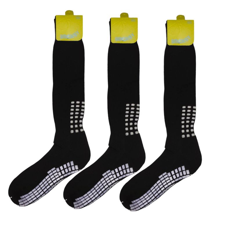 ถุงเท้าฟุตบอลข้อยาวกันลื่น socksy ขนาดฟรีไซส์ ราคาต่อหนึ่งคู่
