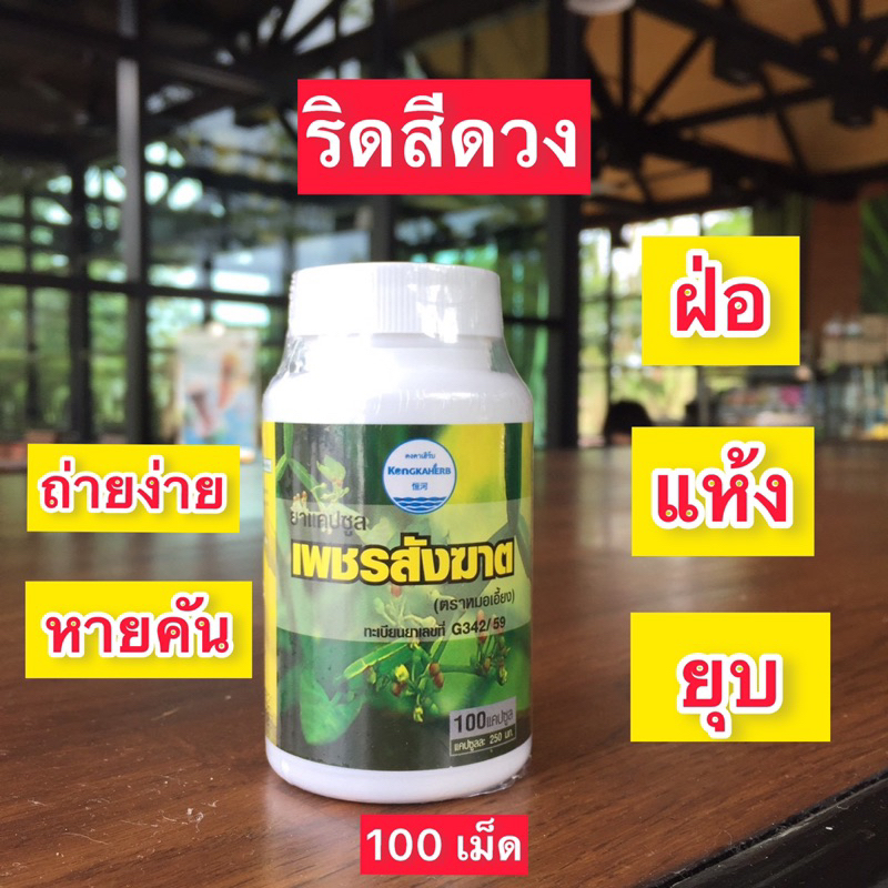 เพชรสังฆาต สมุนไพรคงคา 100 แคปซูล คงคาเฮิร์บ หมอเอี้ยง บรรเทาริดสีดวงทวารหนัก ของแท้