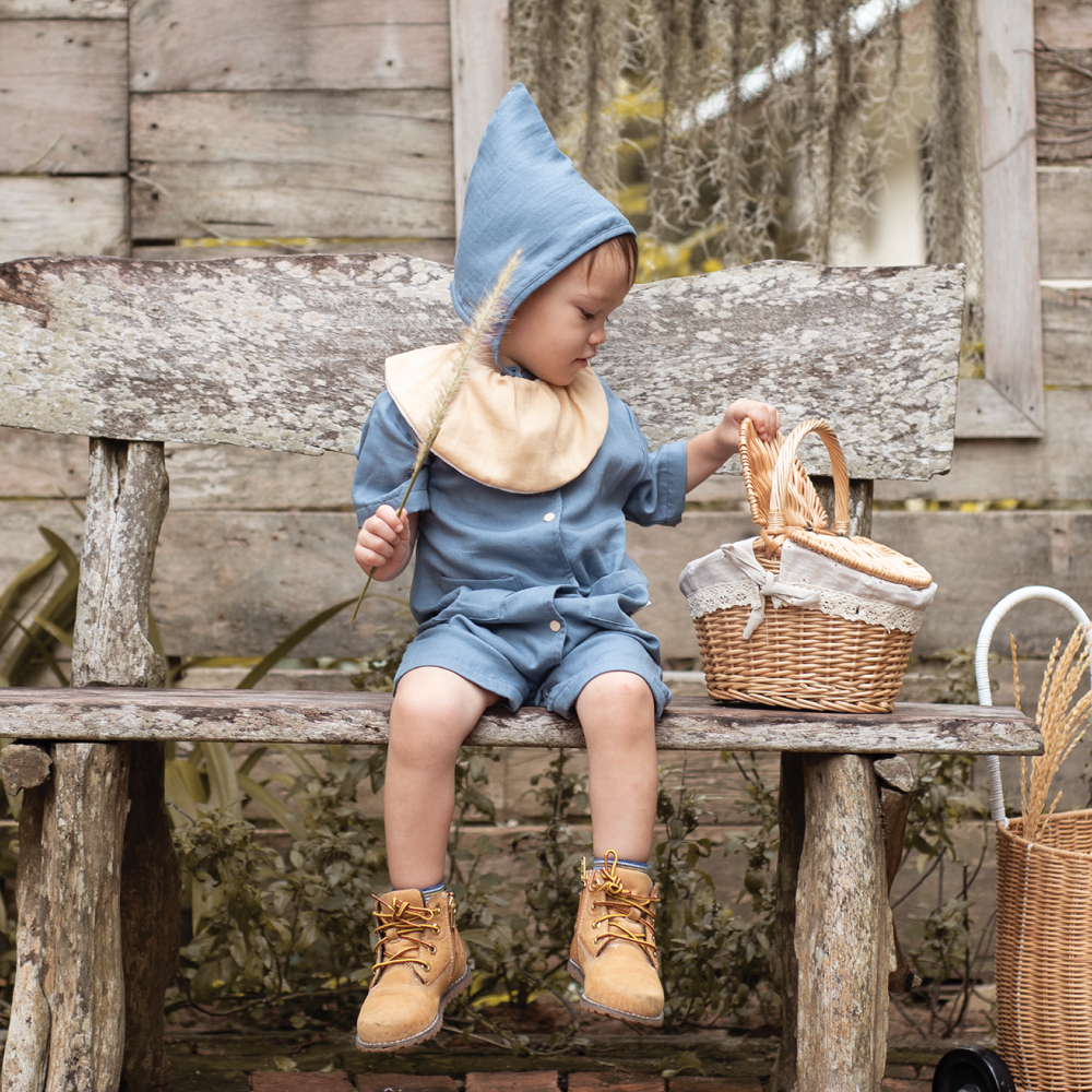 Saeson Tencel™ Little Wanderer Jumpsuit Short Sleeve รอมเปอร์แขนสั้นแวนเดอเรอร์ - รูปที่ 2