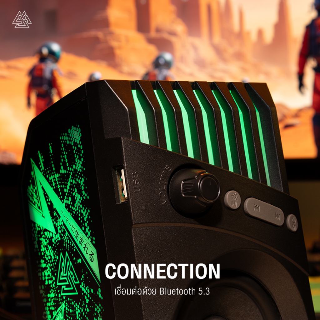 EGA Type-S11 Speaker Bluetooth ลำโพงบลูทูธเกมมิ่ง เสียงดี เบสแน่น มีไฟ RGB