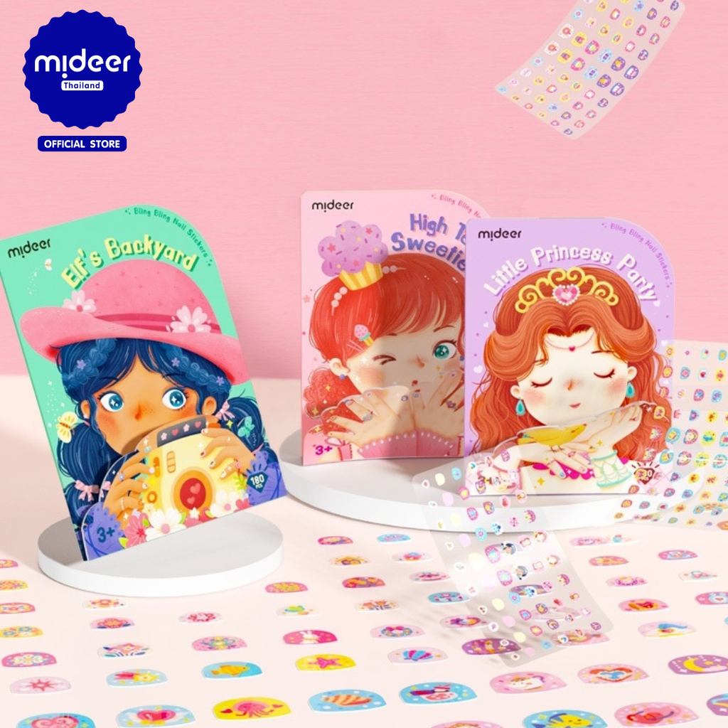 Mideer Bling Bling Nail Stickers สติ๊กเกอร์ติดเล็บเคล็ดลับของเจ้าหญิงแสนสวย