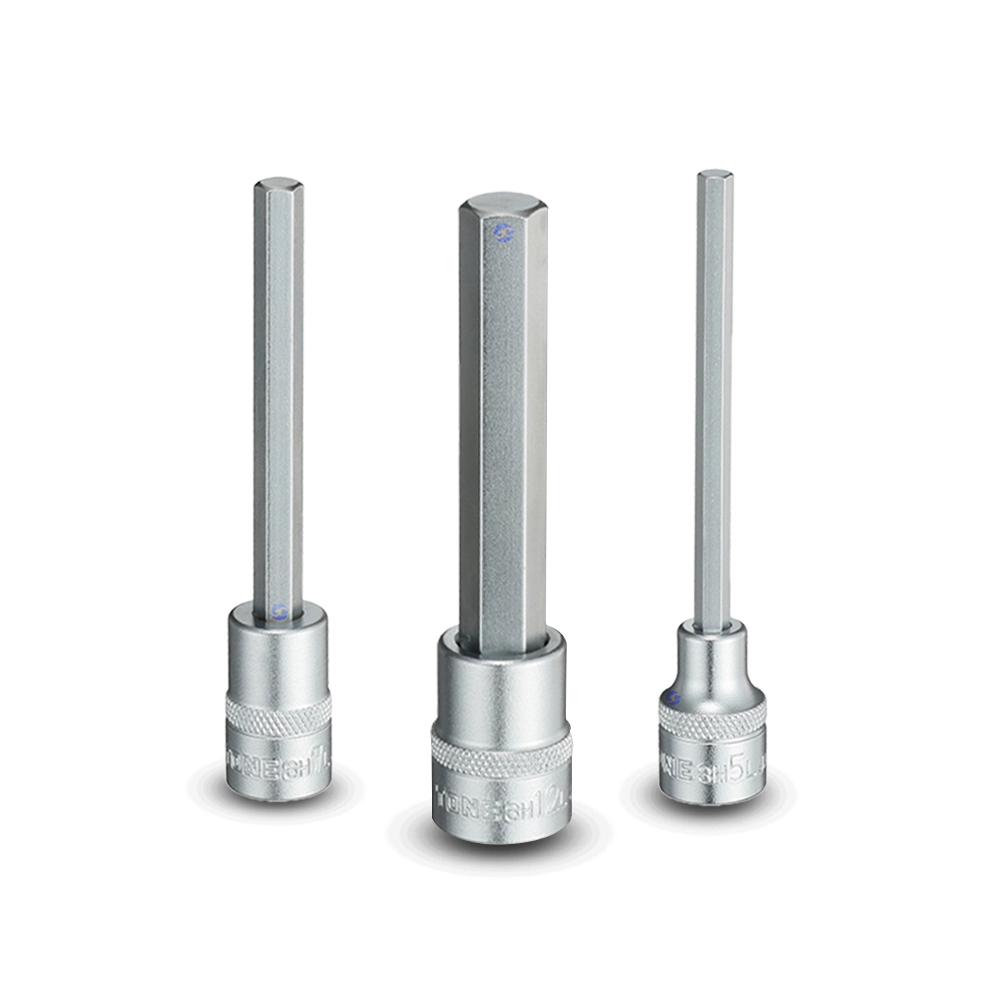 TONE ลูกบล็อก6เหลี่ยมเดือยโผล่แบบยาว ขนาด 3/8" รุ่น 3H-L - Long Hexagon Socket 3/8" Model 3H-L