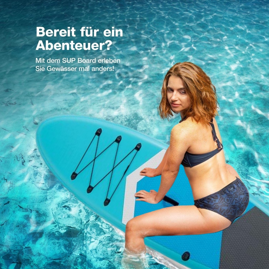 กระดานโต้คลื่น ซัฟบอร์ด บอร์ดยืนพาย surfboard เซิร์ฟบอร์ด กระดานโต้คลื่นที่พองได้ กระดานคายัคยืนพาย - รูปที่ 2