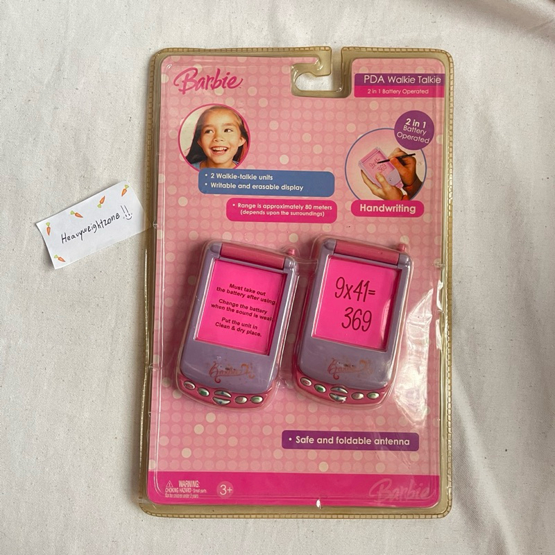 ของเล่นวินเทจ Barbie walkie talkie (PDA)🩰มือสอง ยังไม่แกะแพ็ค มีตำหนิ!