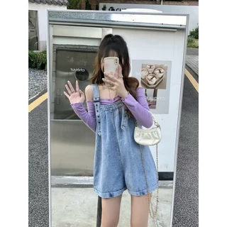 CICI_shop2 | ชุดเอี้ยมกางเกงยืนขาสั้น ทรงน่ารูัก เอี้ยมกางเกง ยืนส์ แฟชั่นสุดชิด เน้นความใส่สบาย ใส่กับเสื้อได้ทุกแนว #0