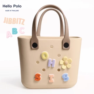 Hello Polo ตัวการ์ตูนติดกระเป๋า ตัวอักษร A-Z มีหลายแบบให้เลือก อุปกรณ์ตกแต่งกระเป๋า DIY ถอดออกได้ (ราคาต่อ 1 ชิ้น)