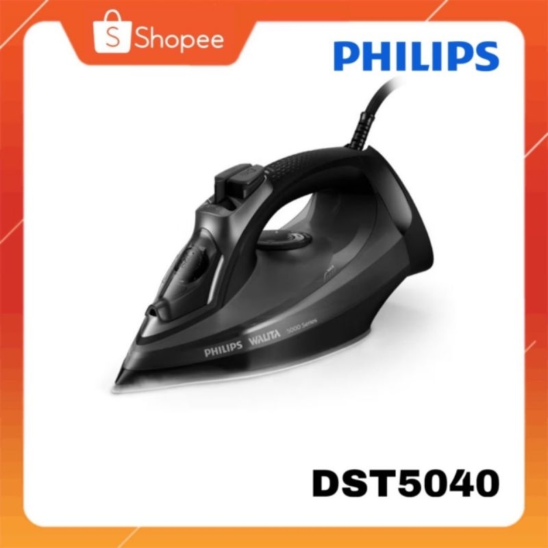 [ของแท้ รับประกันศูนย์ 2 ปี] Philips Steam Iron 5000 series เตารีดไอน้ำ รุ่น DST5040/80 กำลังไฟ 2,600 วัตต์ DST5040