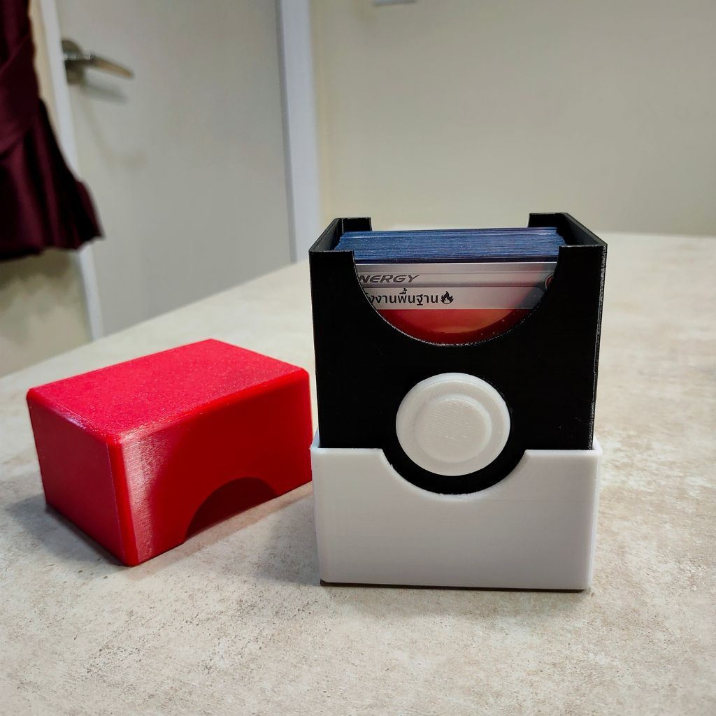 กล่องใส่การ์ด กล่องเก็บการ์ด กล่องการ์ดโปเกม่อน กล่องใส่การ์ดโปเกม่อน [3D Print]