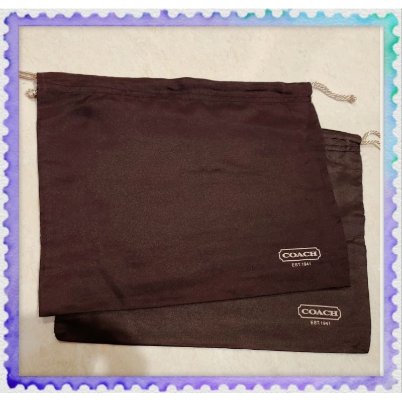 ถุงผ้า หูรูด Coach เก็บของจุกจิก มีให้เลือกหลายขนาด