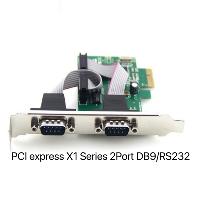 Card PCI Express X1  Serial 2Port/RS-232/RS232/DB9