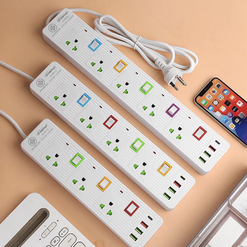 ปลั๊กไฟ ปลั๊ก 3ช่อง/4ช่อง/5ช่อง มีUSB 2300W  รางปลั๊กไฟ ปลั๊กUSB ปลั๊กพ่วง ปลั๊กอเนกประสงค์ 134 - รูปที่ 6